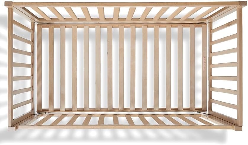 Sorelle Essex Euro 4-in-1 Convertible Crib & Changer – Nursery Furniture Set, Wooden Baby Crib with