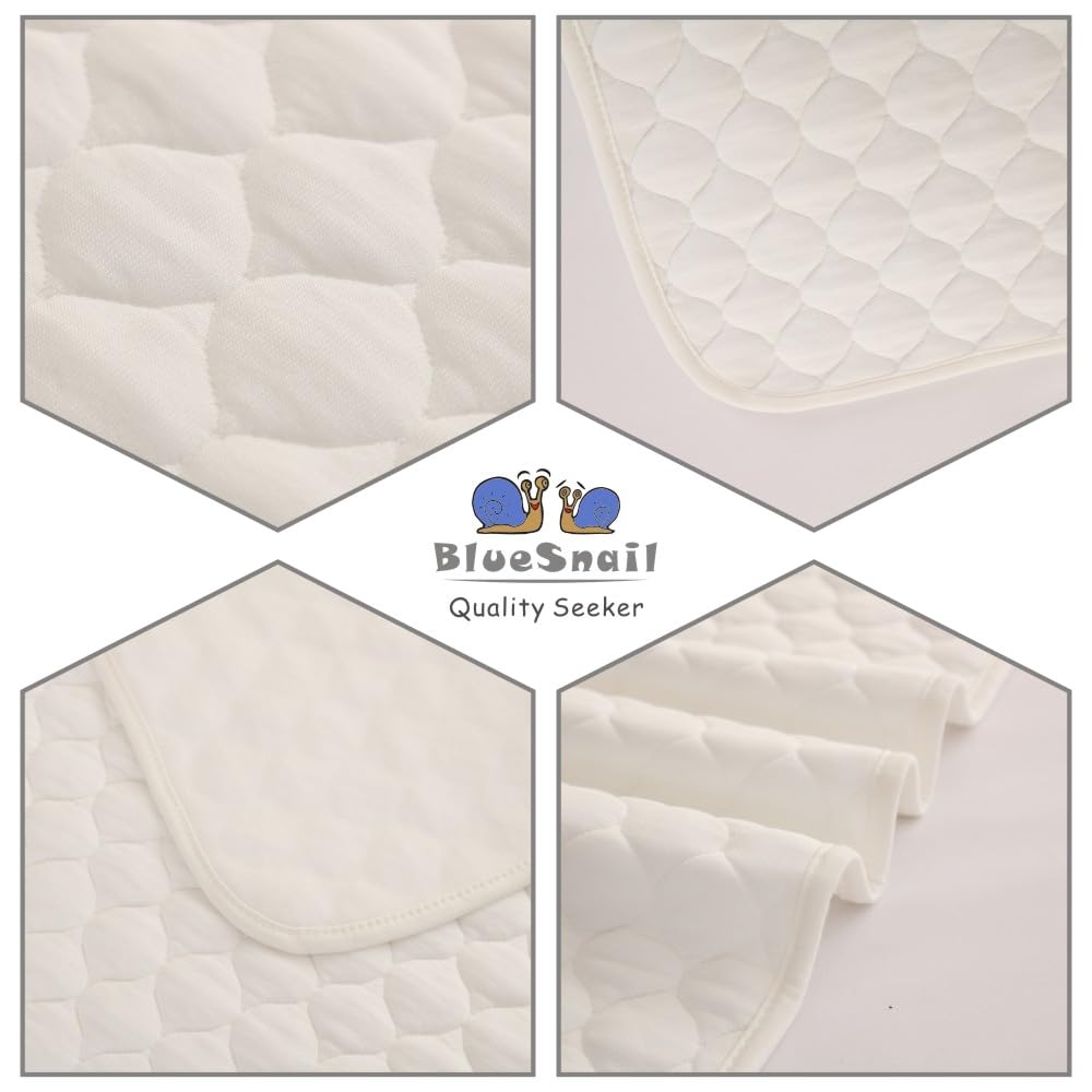 BlueSnail Washable Underpads,Super Absorbent and Waterproof Bed Pds, Portable and Reusable
