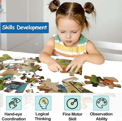 Jumbo Floor Puzzle for Kids, Large Jigsaw Puzzles 35 Piece for Kids Ages 3-5,Preschool Learning &