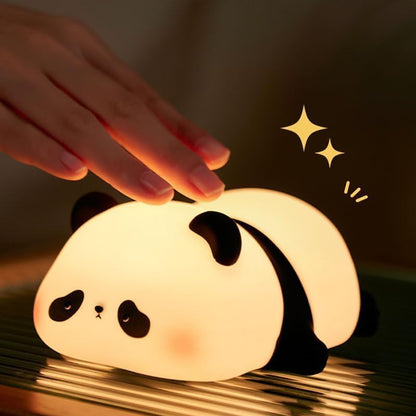 Cute Duck Lamp,Fun Lying Flat Duck/Chicken/Pig/Rabbit/Panda Night Light,LED Squishy Animal Novelty