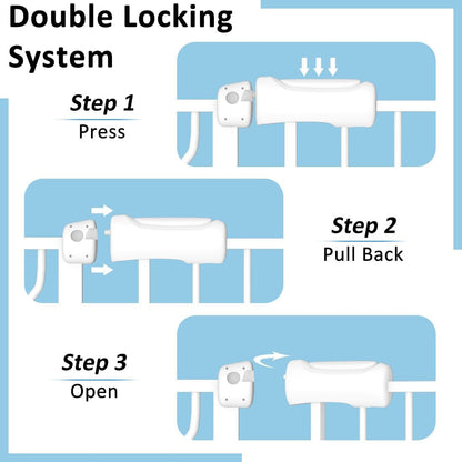 TSAYAWA Baby Gate Extra Wide Fits 71.5-85.8 inch Wide Opening - Dog Pet Gates for Doorways Stairs