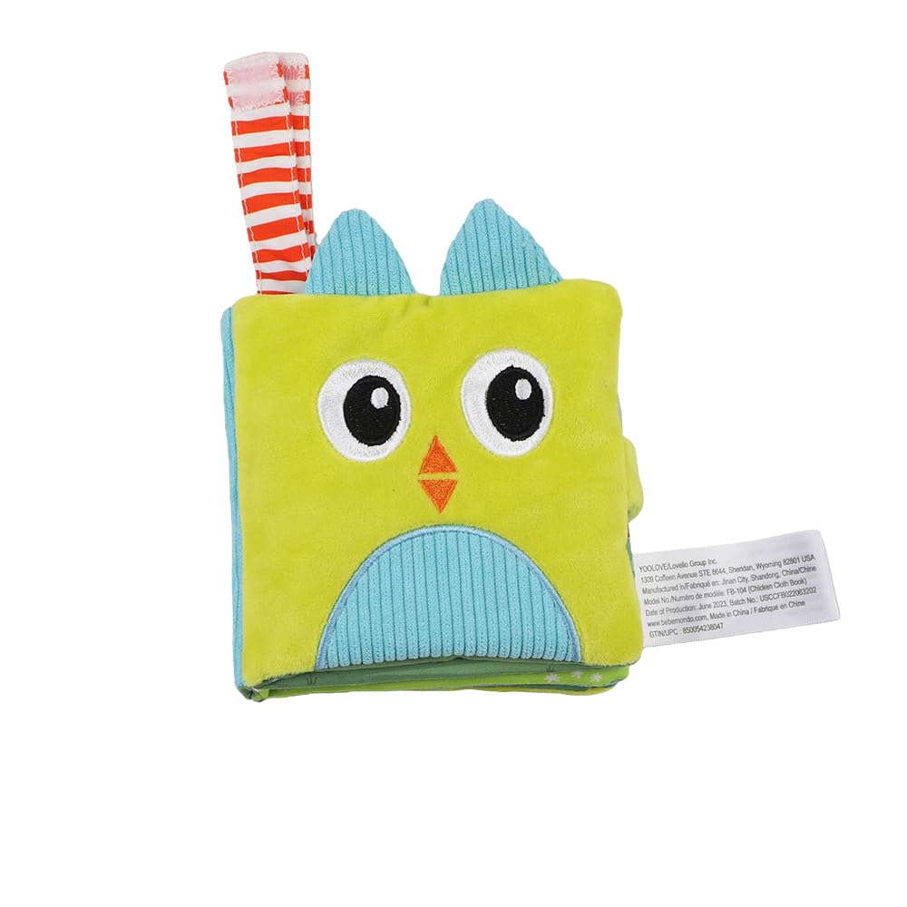 Soft Baby Books Gift Set – Cloth Crinkle Books for Infants 0-3-6-12 Months, Newborn Teething Toy