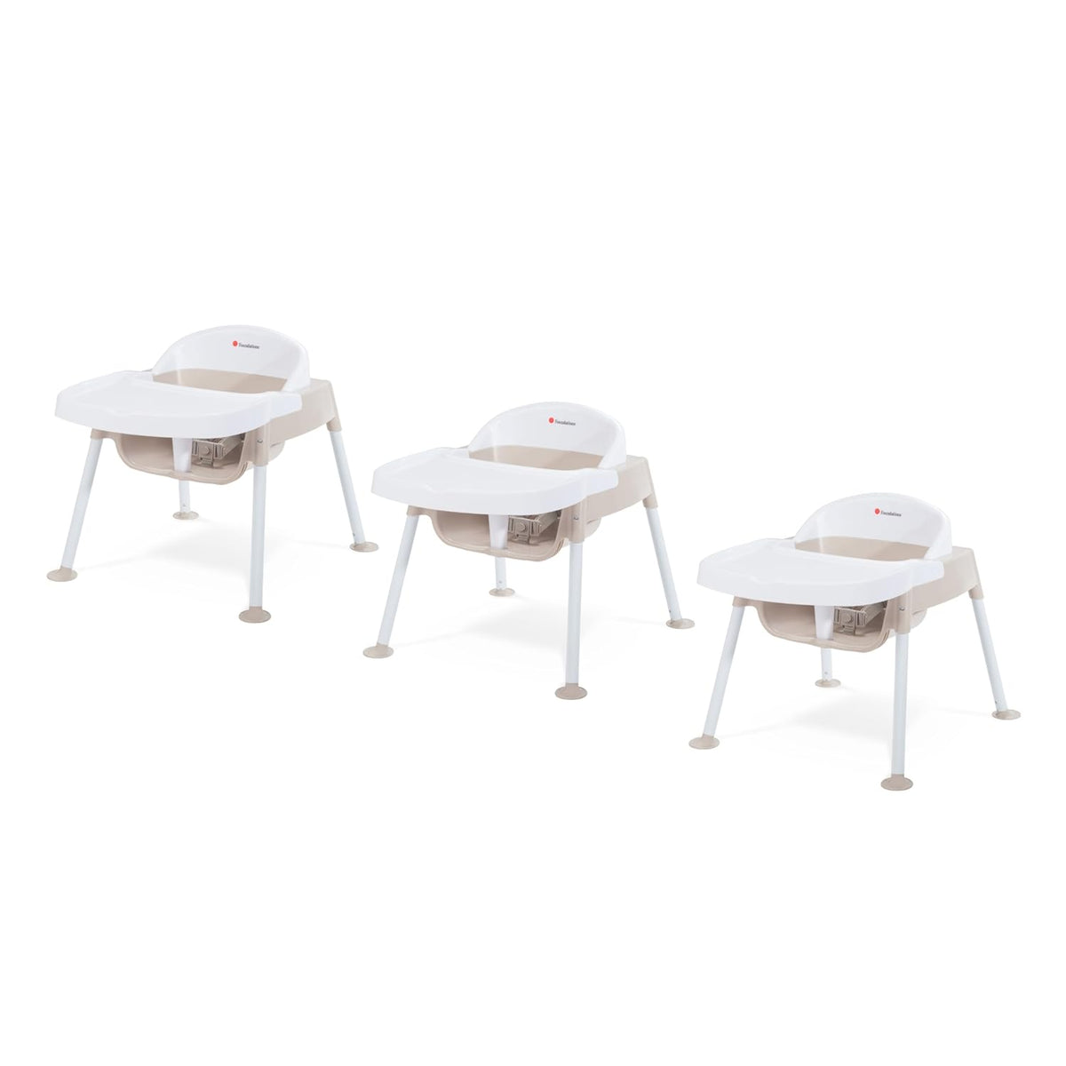Foundations Secure Sitter Feeding Chairs Multipack, No-Tip Feet, 3-Point Adjustable Harness