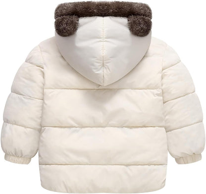 Fairy Baby Infant Baby Winter Coat Cute Teddy Bear Hooded Jacket Warm Fleece Outerwear Windproof