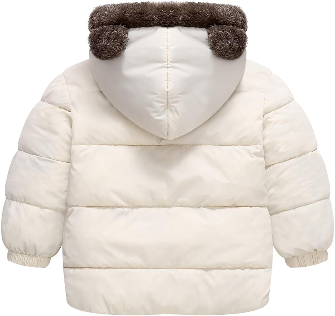 Fairy Baby Infant Baby Winter Coat Cute Teddy Bear Hooded Jacket Warm Fleece Outerwear Windproof