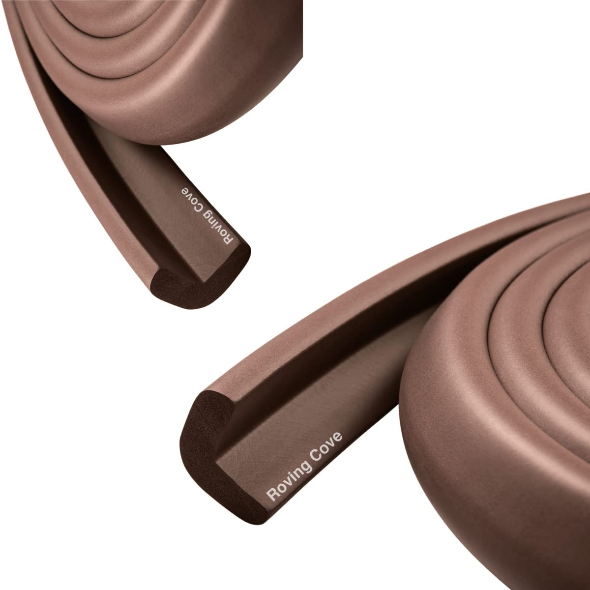 Roving Cove HeftyFit Edge Protector for Baby Proofing (12ft Large Edge Only), Heavy-Duty Soft