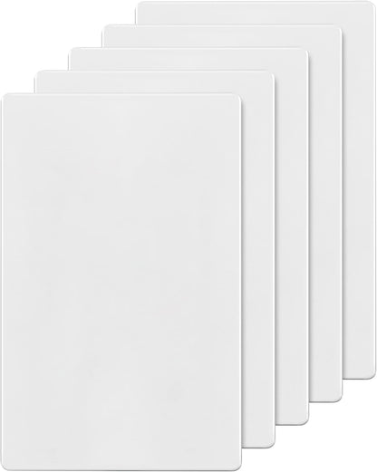 ENERLITES SI8801-W-5PCS, Screwless Blank Wall Plate, Child Safe Blank Device Outlet Cover, Standard