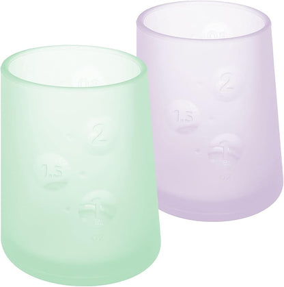 Olababy First Cup | Clear Sense 100% Silicone Infant Trainer Cup | 2oz Medicine Cup for Newborn |