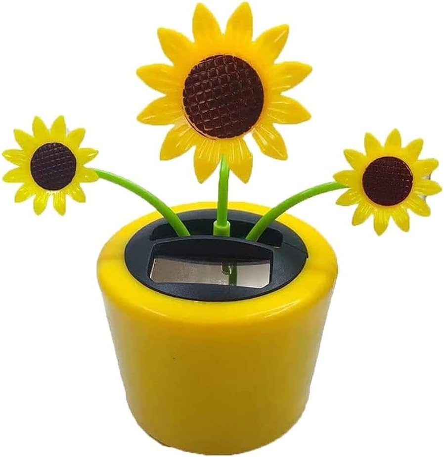 Solar Dancing Flower Sunflower Solar Dancing Solar Toys Powered Toys Car Swinging Dancing Toy Car