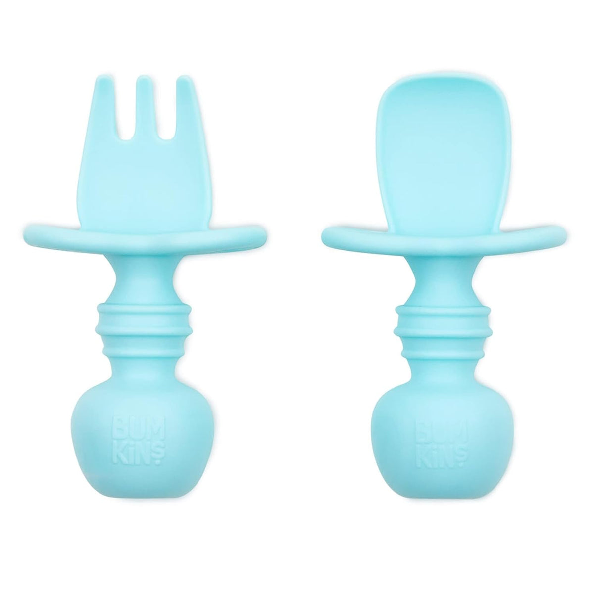 Bumkins Baby Utensils Set, Chewtensils Silicone Spoons for Dipping, Self-Feeding, Baby Led Weaning