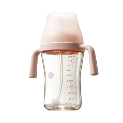 Bc babycare Sippy Cup Learner for 6+ Month Old with Nipples & Handles, Spill Proof Sippy Cup