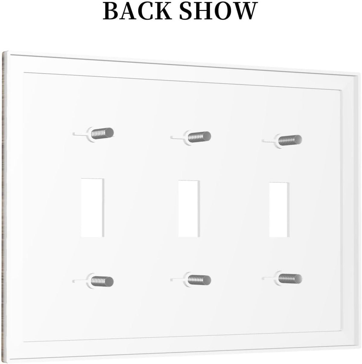 Decorative Switch Plates Retro Rustic Brown Wood Grain 3 Gang Wall Plate Triple Toggle Light Switch