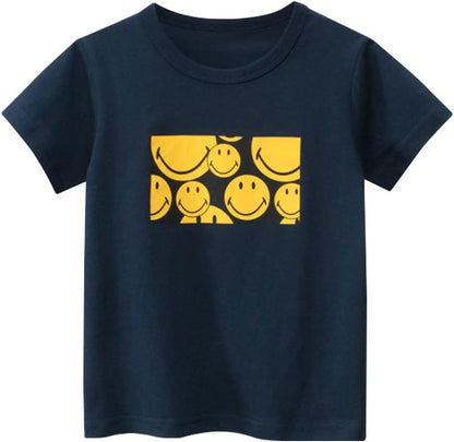 Boys' 4-Pack Excavator Short Sleeve Crewneck T-Shirts Top Tee Size 2-7 Years Toddler Boys' Value