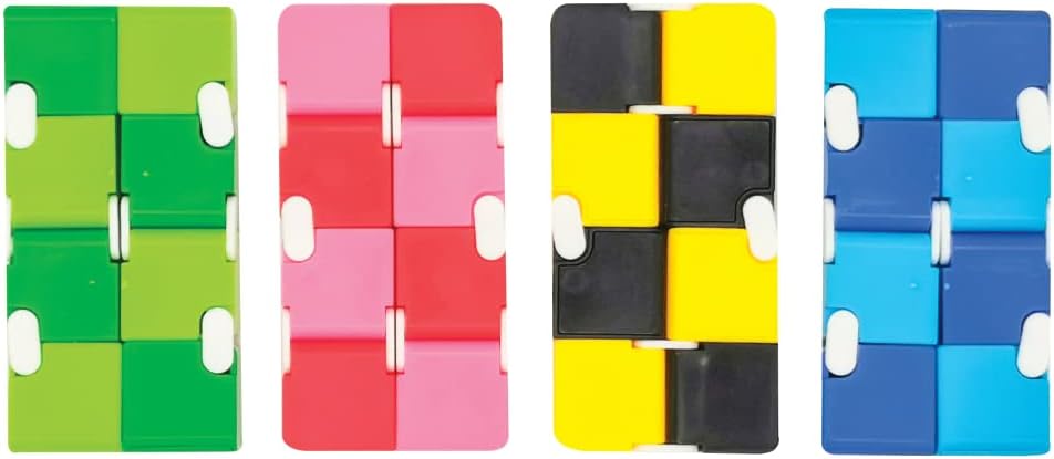 Raymond Geddes Infinity Cube Fidget Toys (Pack of 12) - Block Fidget Toys for Kids - Novelty Toys