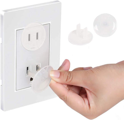 38 Pieces Clear Outlet Covers Baby Proofing - Vmaisi Electrical Safety ChildProof Plug Protector