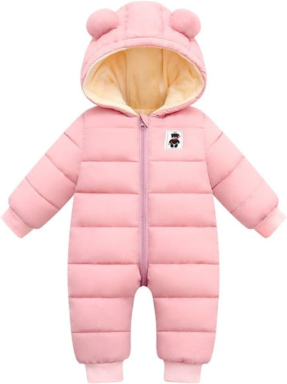 Cute Baby Boys Snowsuit New Born baby girls Winter Coat Toddler Clothes