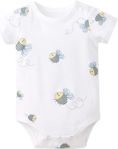 pureborn Baby Boys Girls Bodysuit Super Soft Cotton Romper 0-24 Months