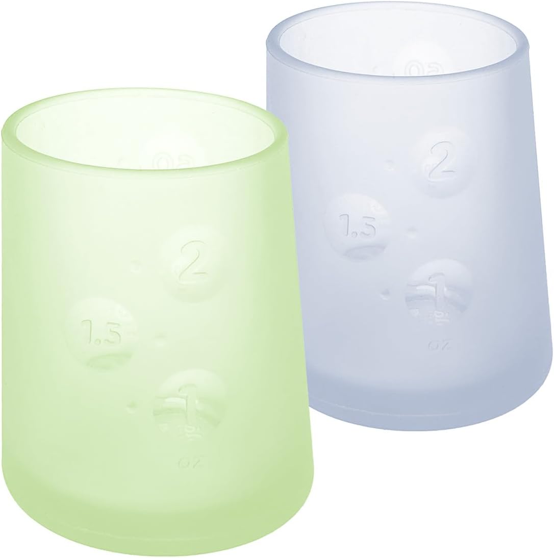Olababy First Cup | Clear Sense 100% Silicone Infant Trainer Cup | 2oz Medicine Cup for Newborn |