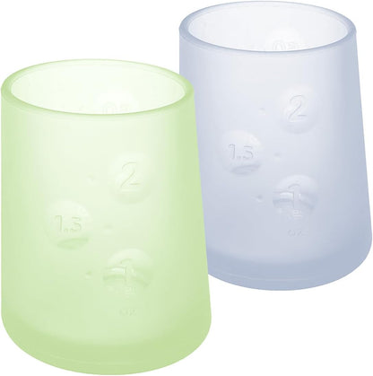 Olababy First Cup | Clear Sense 100% Silicone Infant Trainer Cup | 2oz Medicine Cup for Newborn |