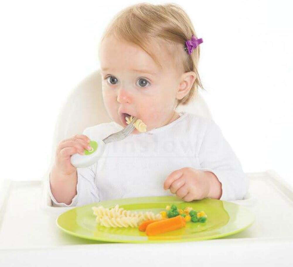 doddl Toddler Utensils, Ergonomic Fork Spoon and Knife Set for Self Feeding, Stainless Steel