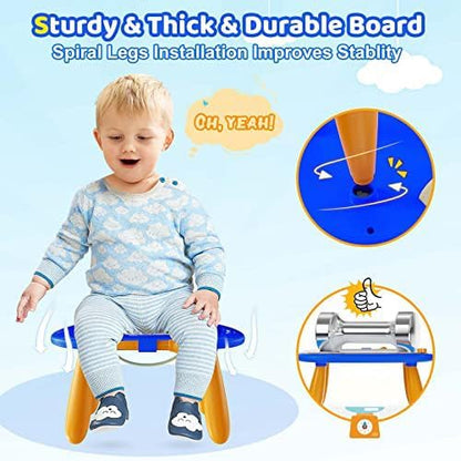 Kikidex Toddlers Toys Age 1-3, Magnetic Drawing Board, Toddler Girl Toys for 1-2 Year Old, Doodle