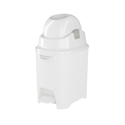 Foundations Mini Hands-Free Diaper Pail with Airtight Lid - Durable & Odorless Diaper Disposal