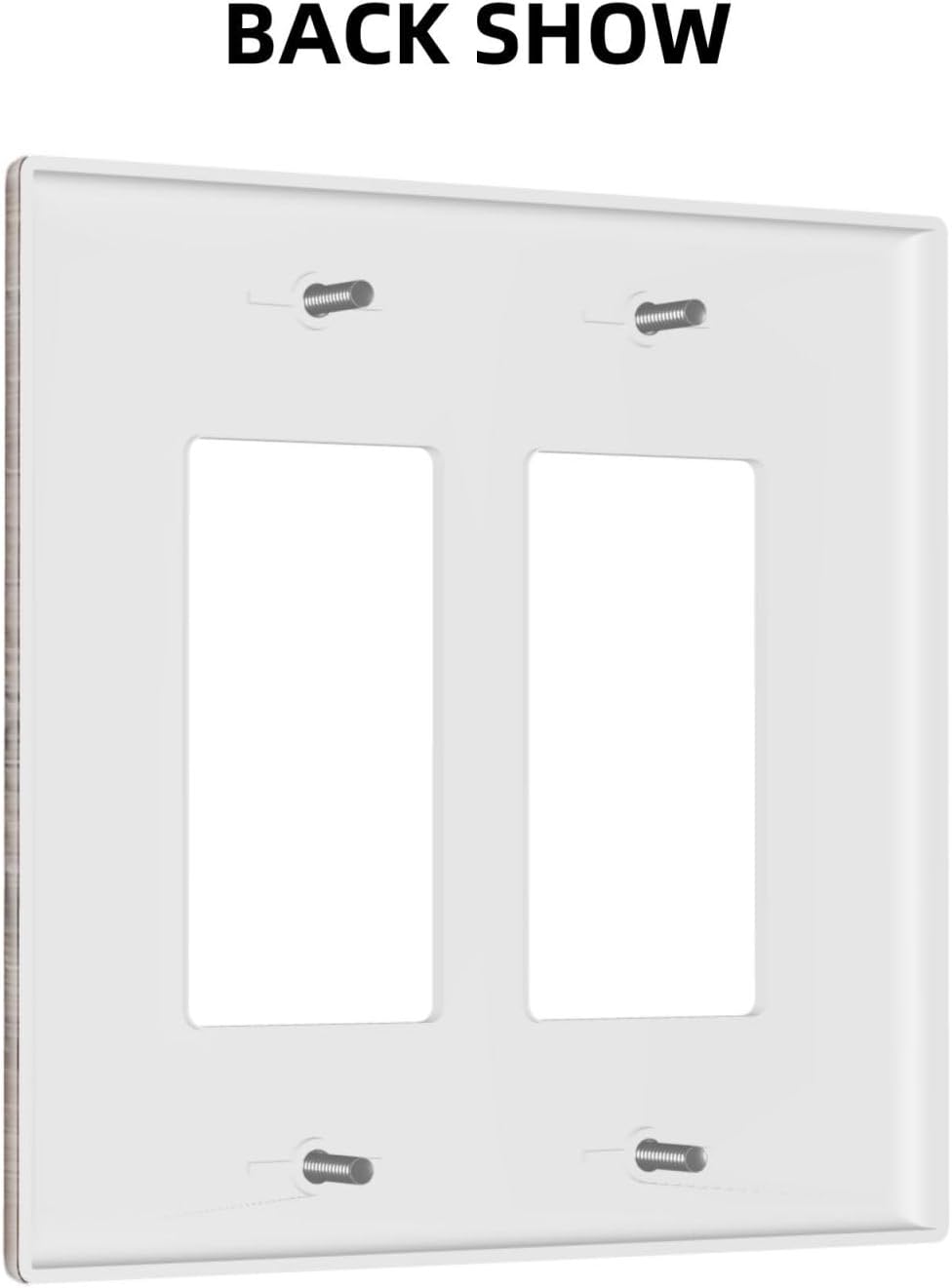 Decorative Outlet Covers Retro Wood Plank Vintaga Wooden Board 2 Gang Wall Plate Double Rocker Two