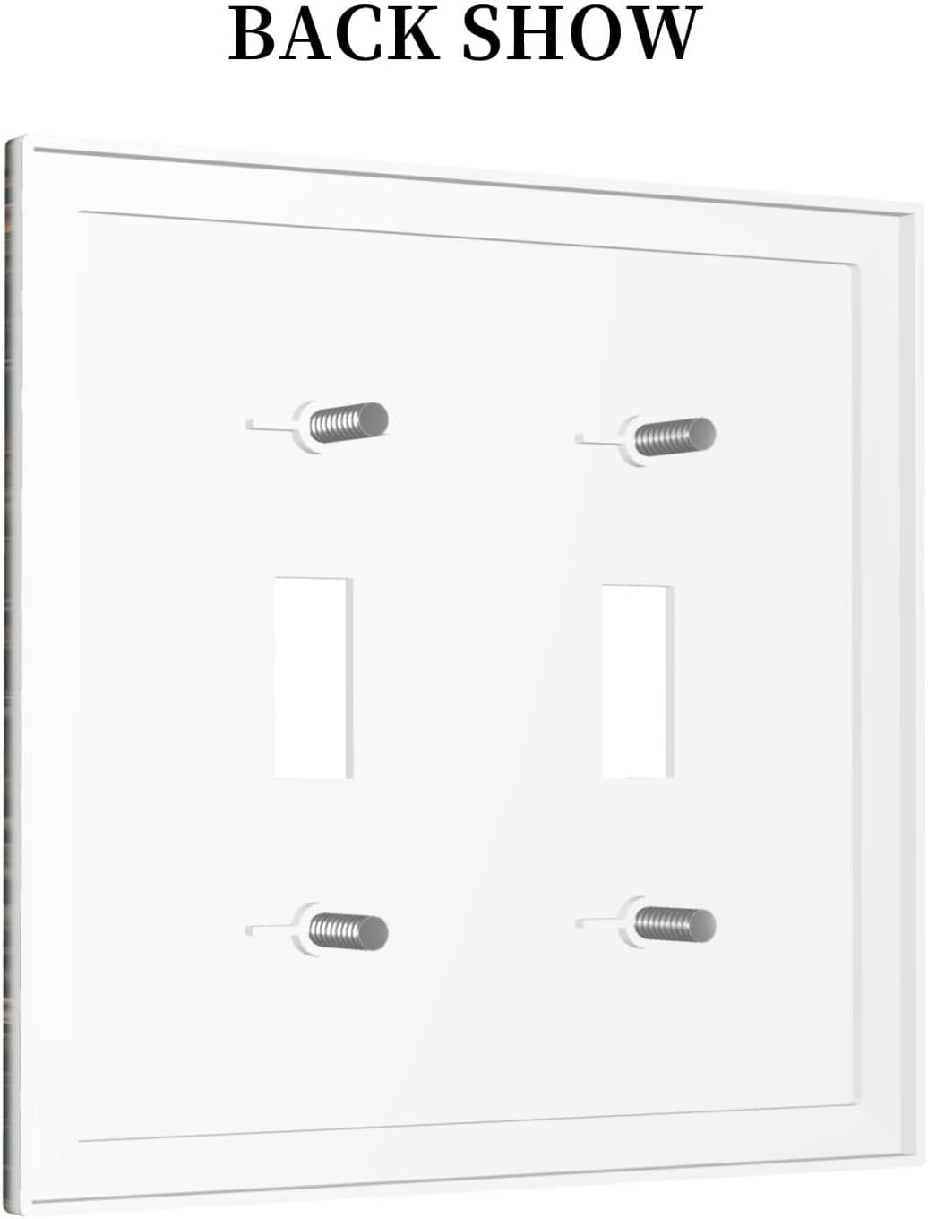 Decorative Switch Plates Vintage Morris Colorful Flower Green Leaf 2 Gang Double Toggle Outlet