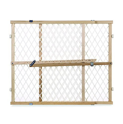 Toddleroo by North States - Diamond Mesh Wooden Baby Gate: Pressure Mounted Baby Gate for Doorways
