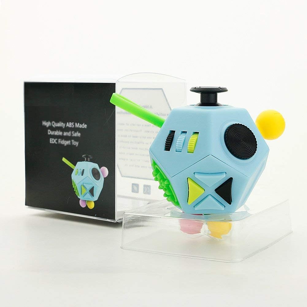 12 Sided Cube Toys,Fidget Toys Relief Stress and Anxiety Depression Anti for Kids and Adults with