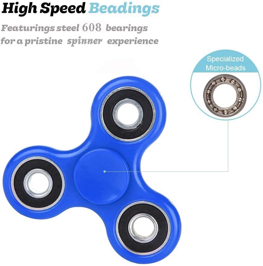 SCIONE Fidget Spinners Toys 5 Pack, Sensory Hand Fidget Pack Bulk, Anxiety Toys Stress Relief