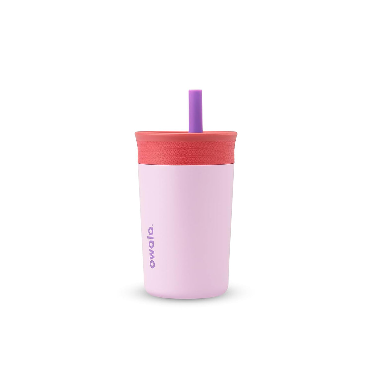 Owala Kids Insulation Stainless Steel Tumbler with Spill Resistant Flexible Straw, Easy to Clean