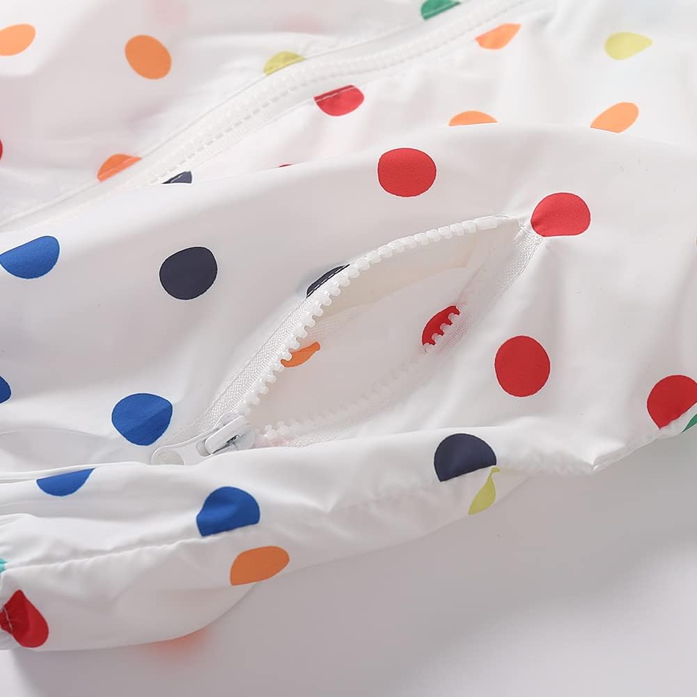 WELAKEN Lightweight Jacket for Girls Kids & Toddler II Girls' Print Water-Resistant Jacket