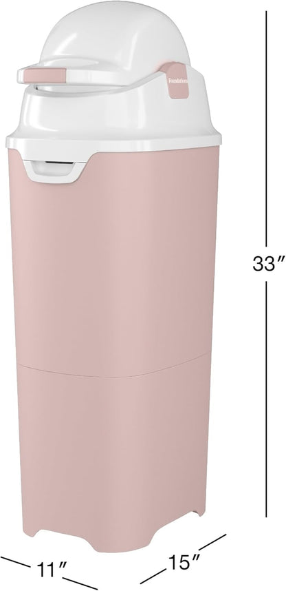 Foundations Tall Diaper Pail with Airtight Lid - Durable & Odorless Diaper Disposal, Large