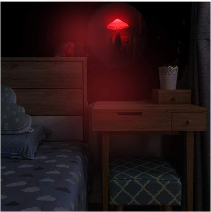 2 Pcs LED Night Light Plug in Nightlight Wall Lamp, Mushroom Night Light Mini Magic Night Lights