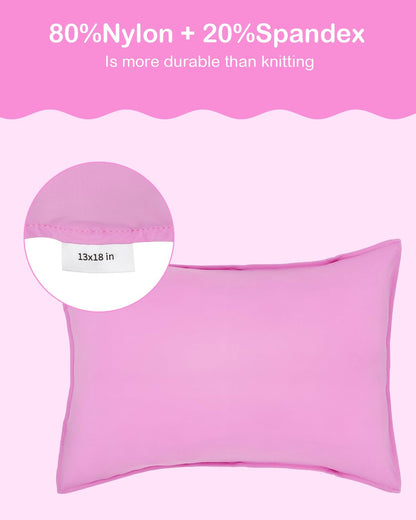 ALVABABY Toddler Pillowcases Stretchy Soft Kids Pillow Cover 2 Pack Fit 13"x 18" or 12"x16"