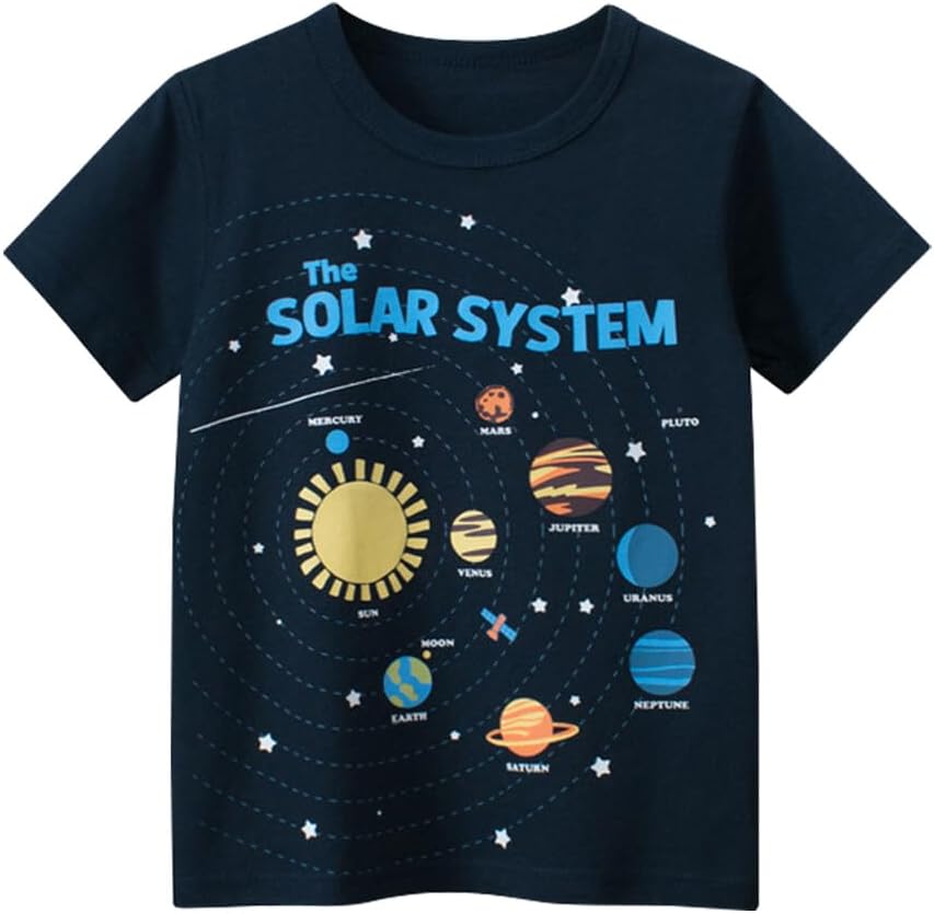 Boys' 4-Pack Excavator Short Sleeve Crewneck T-Shirts Top Tee Size 2-7 Years Toddler Boys' Value