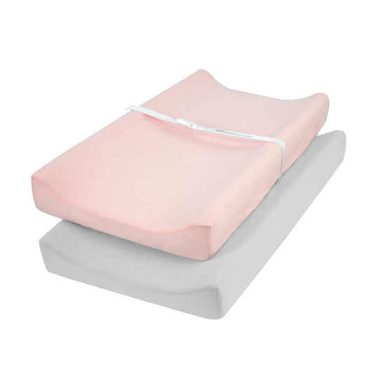 TILLYOU Changing Pad Cover Set in Soft Jersey Material Diaper Changing Table Sheets - Fits