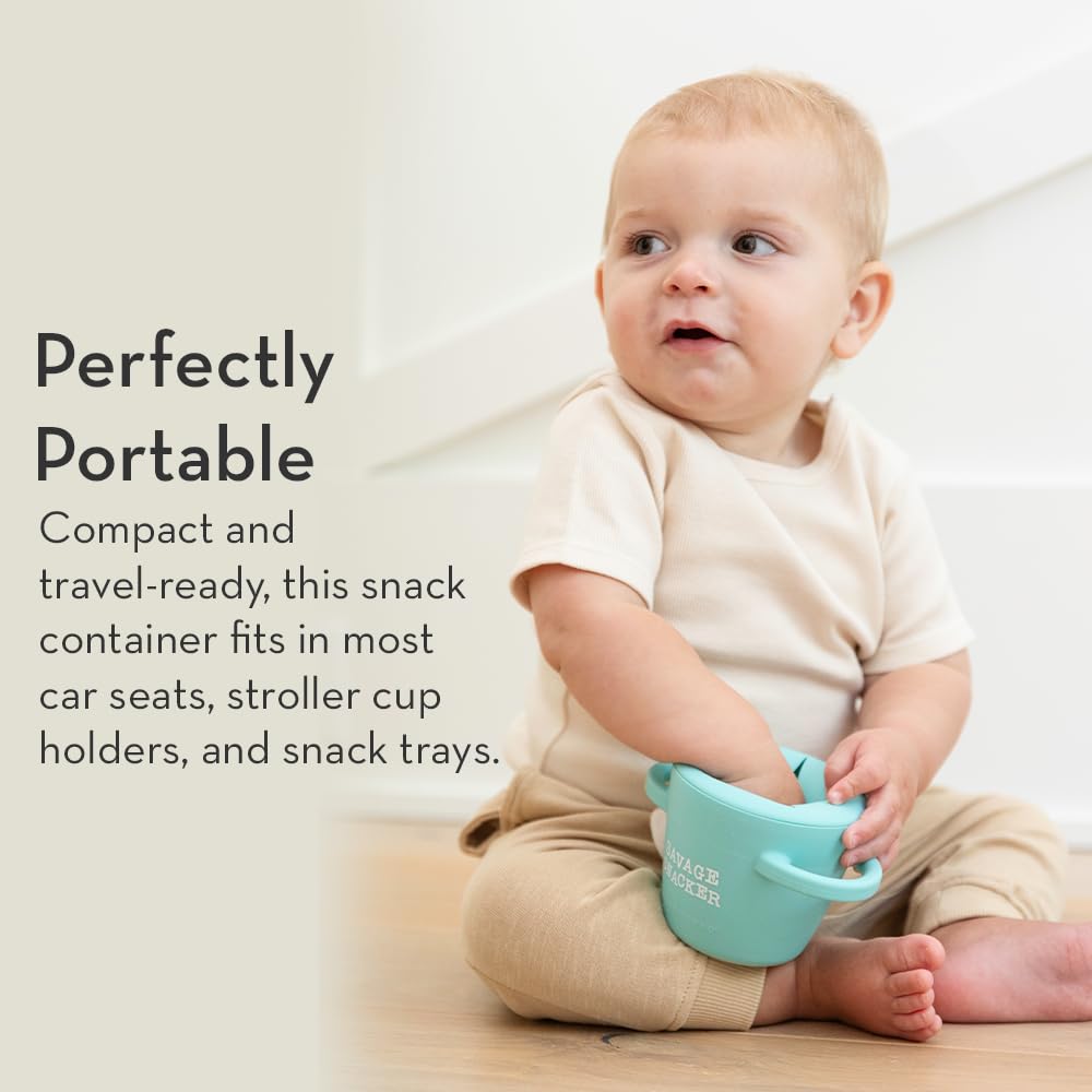 Snack Cups for Toddlers by Bella Tunno, Silicone Spill Proof Food Container with Lid, Babies & Kids