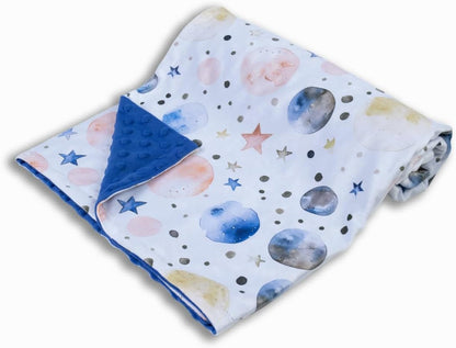 Baby Blankets for Unisex Boys Girls, Super Soft Nursery Minky Blankets, 30 x 40 inch Outer Space