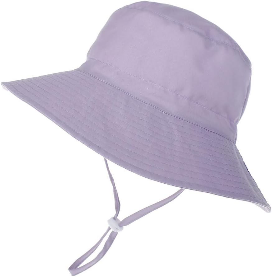 Baby Sun Hat Toddler Beach Swim Hats UPF 50+ Summer Bucket Hat Kids Infant Wide Brim Adjustable Sun