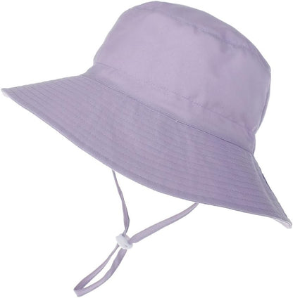 Baby Sun Hat Toddler Beach Swim Hats UPF 50+ Summer Bucket Hat Kids Infant Wide Brim Adjustable Sun