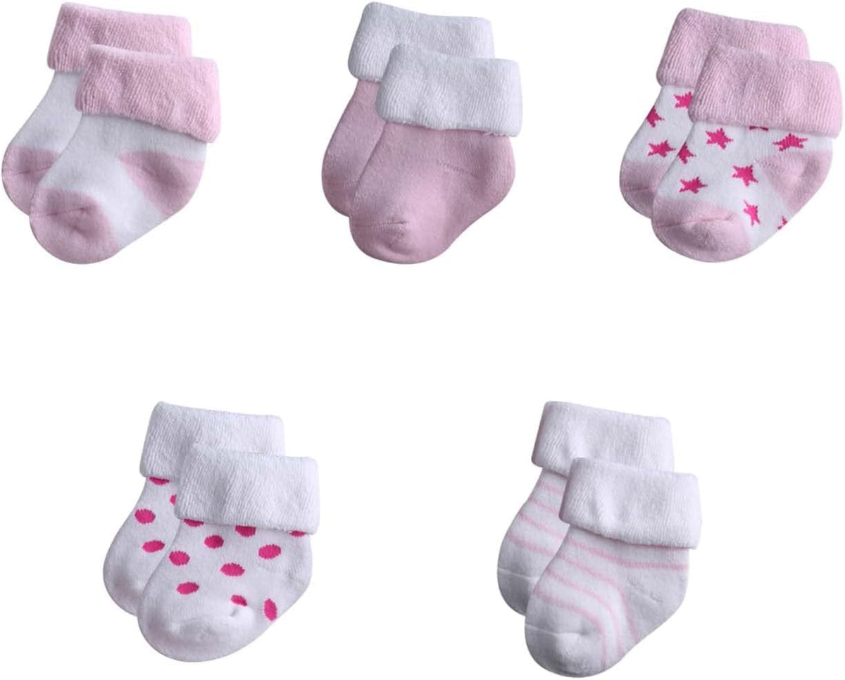 Newborn Layette Gift Set Bodysuits Pants for Baby Girl and Boy 24 Piece 100% Cotton Essentials and