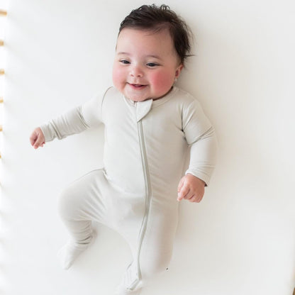KYTE BABY Unisex Zipper Closure Footies, Rayon Made From Bamboo, 0-24 Months
