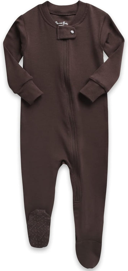 VAENAIT BABY Infant Toddler Boys Girls Footed One-Piece Sleep and Play Premium Modal Pajamas 1-2