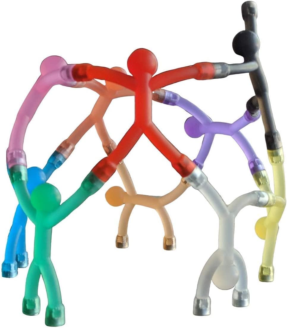 MAGMEN Classic Magnetic Fidget Toy Figures for Kids 3-8 & Toddlers |10pc Opaque Colors Multipurpose
