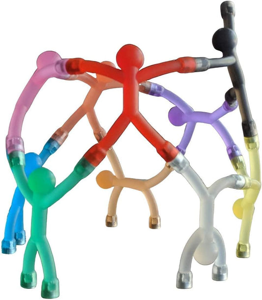 MAGMEN Classic Magnetic Fidget Toy Figures for Kids 3-8 & Toddlers |10pc Opaque Colors Multipurpose