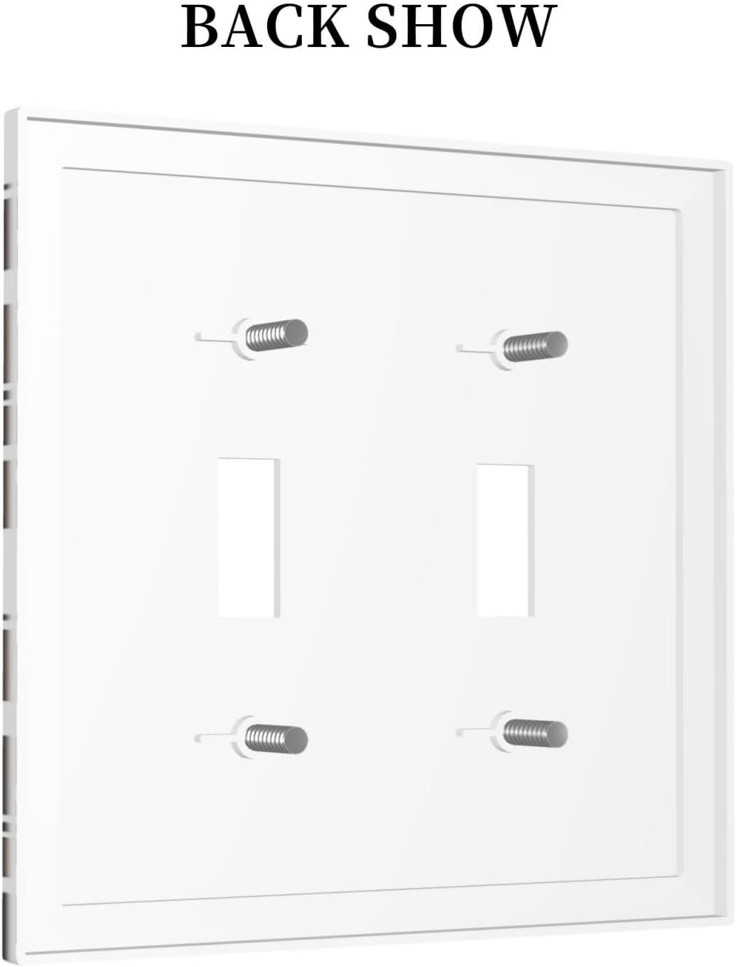 Decorative Switch Plates Rustic Cowhide Highland Cow Milk Cow 2 Gang Double Toggle Outlet Light
