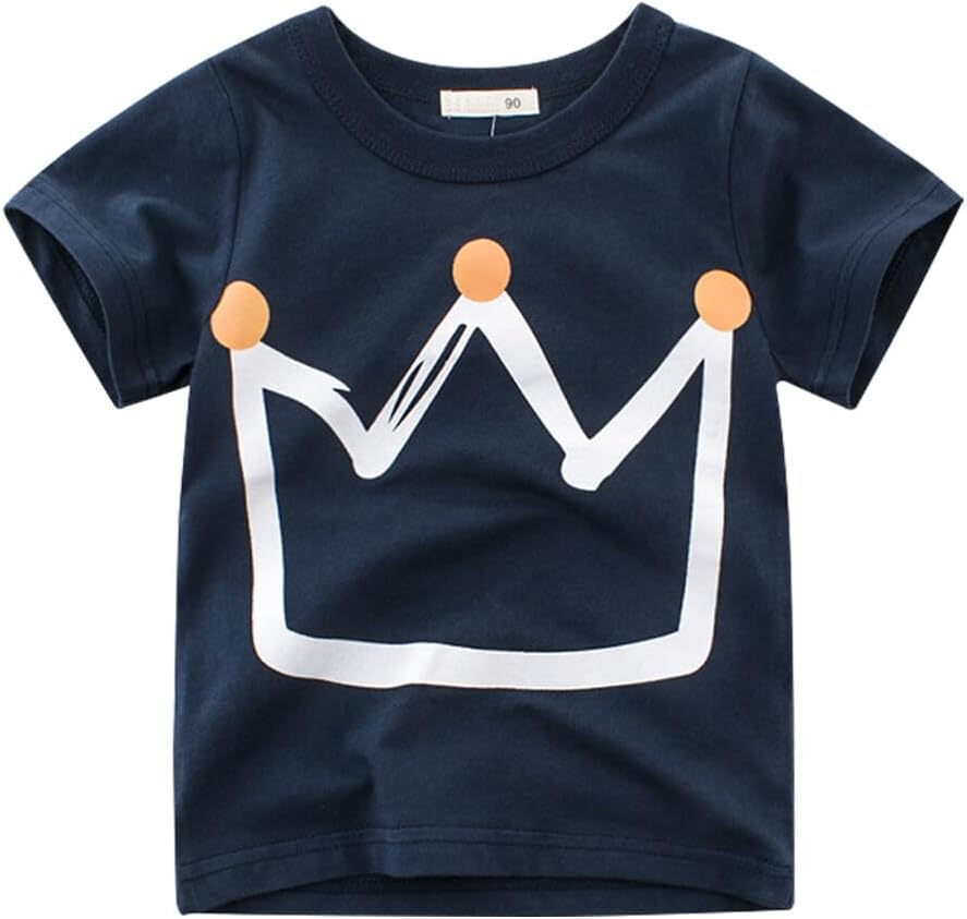 Boys' 4-Pack Excavator Short Sleeve Crewneck T-Shirts Top Tee Size 2-7 Years Toddler Boys' Value