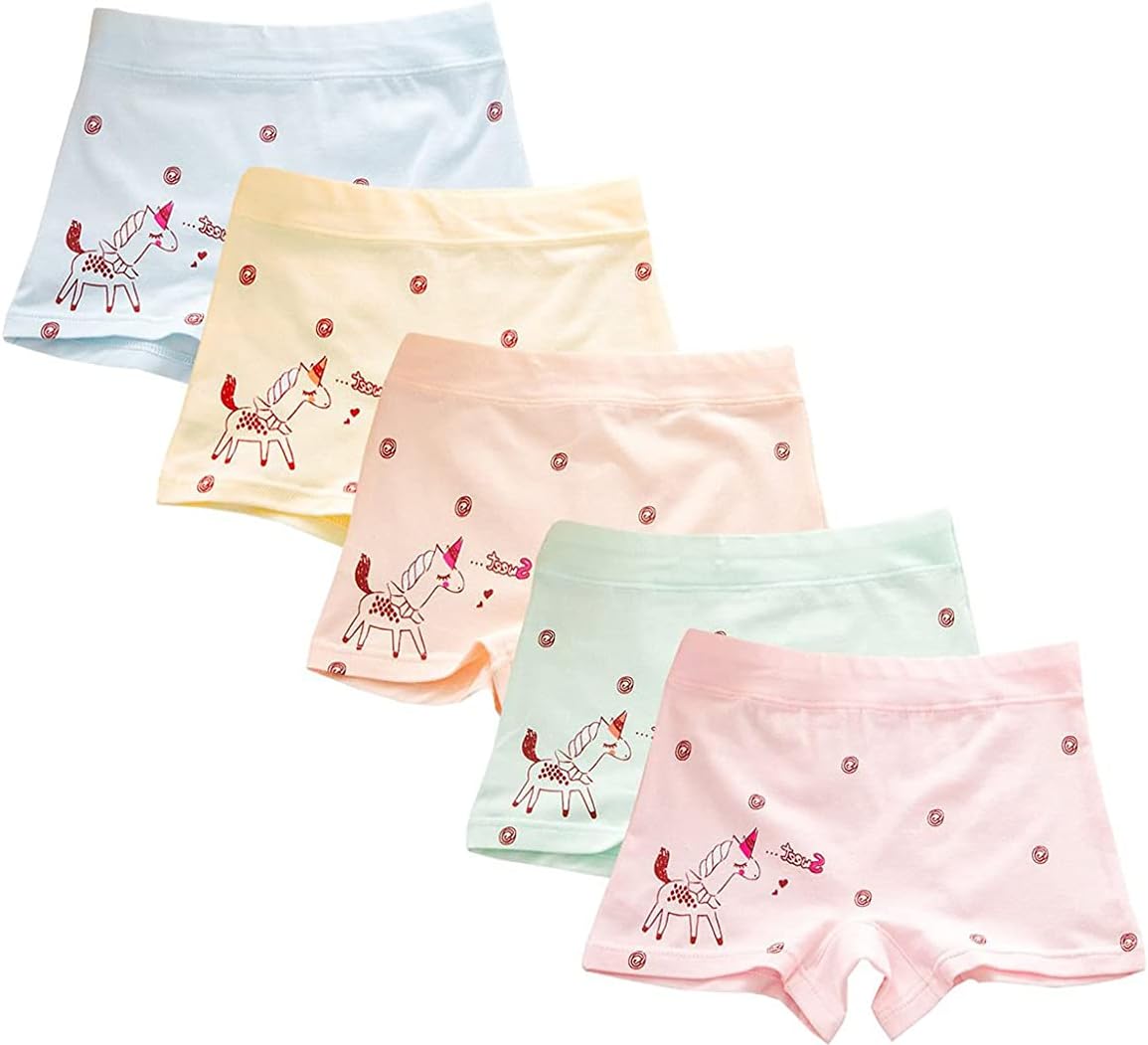 CHUNG Toddler Little Girls Kids Briefs Panties Soft Cotton Boyshort Underwear Pack Big Girl Daily